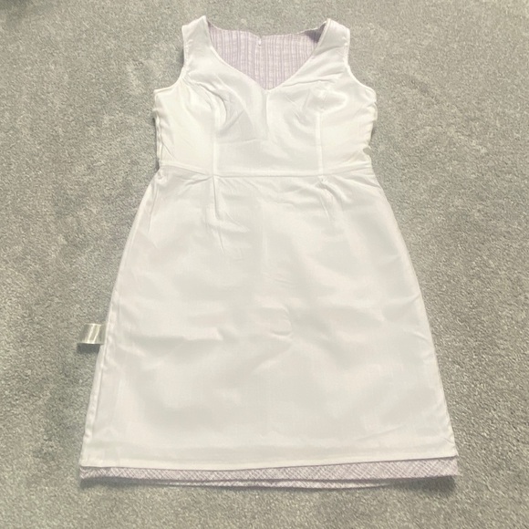 Tweed Side-Panel Sleeveless A-Line Dress, 10 - Picture 13 of 16